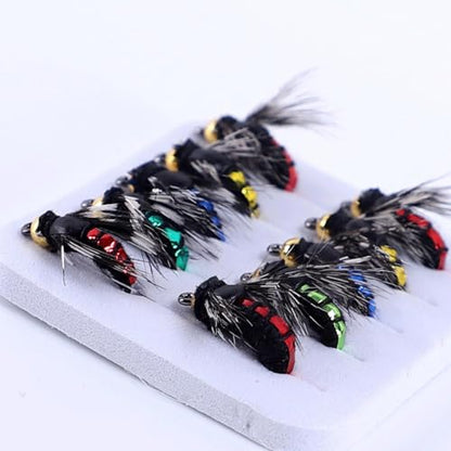 Fly Fishing Lures Kit Fishing Fly,Fly Fishing Kit Fly Fishing Lures,Handmade Lures Assortment Kit Artificial Bait Hooks for Bass Trout Salmon Fishing,Suitable for Freshwater and Saltwater - size: Bionic venomous fly