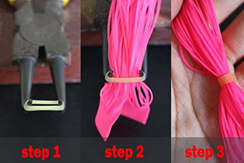 Tigofly 200 pcs 4 Colors Silicone Band Fishing Skirts Fly Tying Materials | SpinnerBait Buzzbait Fishing, Hand Fittings, Fishing Accessories, Fly Tying Tools - color: Flaxen