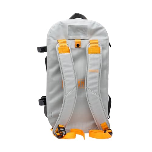 RiverSmith Waterproof Duffel Bag with Rod Tube Holders, Lightweight Fishing Travel Duffel with Backpack Straps, Durable Gear Bag for Fly Fishing, Boating & Adventure Travel (Gray Cadmium, 45L) - color: Gray Cadmium