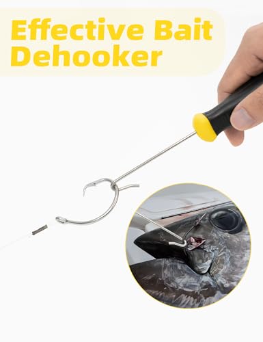 BLUEWING Dehooker Portable Stainless Steel Fishing Hook Remover Bait Tool Durable Remover, 7.69in