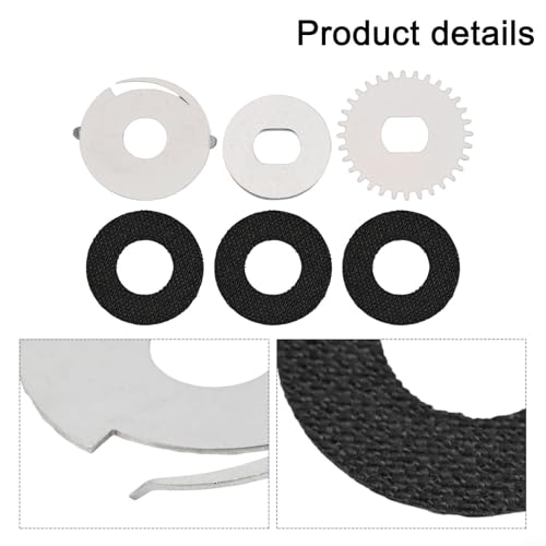 Drag Clicker Kit For Daiwa For Steez Right Hand Baitcasting Reel Carbon Fiber Stainless Steel Washers Set Sprocket Drag Clicker Metal Washers 25Mm 20Mm 27.2mm 21.1mm Fishing Tackle Repair