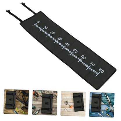 Mikikit Folding Fish Measuring Board: High Precision Fish Ruler Lightweight and Portable Fishing Equipment Waterproof for Carp Fishing