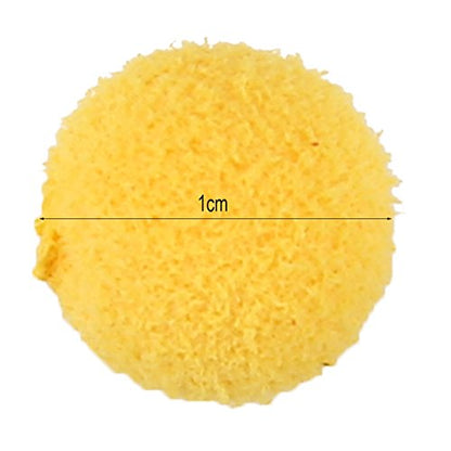 30Pcs Floating Foam Pop Up Fishing Bait Pellets – Ultra Light, High Buoyancy Soft Lures for Carp, Bright Color - color: Yellow odorless 10MM