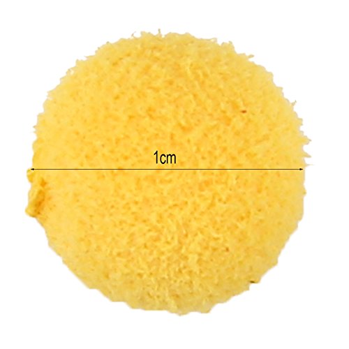 Floating Soft Pellets Baits Bright Color 30Pcs/Lot for Carp Fishing Enthusiasts (Yellow odorless 10MM)