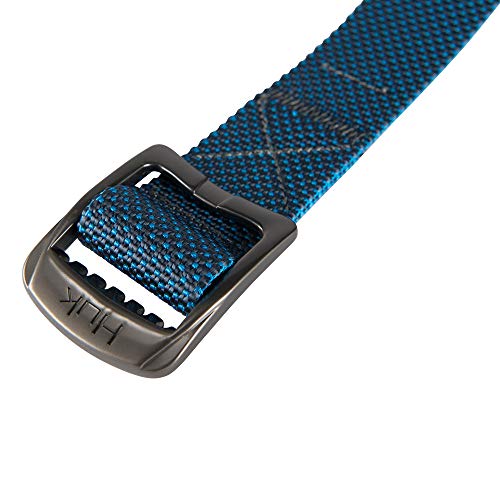 Huk Fishing Nylon Webbing Belt, Adjustable Sizing, Casual, Lifestyle, Quick Dry, 44" Max Length - color: Blue