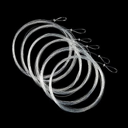 Piscifun Fly Fishing Leader with Pre-Tied Loop, Tapered Fly Line Leader, Nylon, Clear, 6 Pack, 7.5FT, 9FT, 12FT, 0X 1X 2X 3X 4X 5X 6X 7X - size: 12ft-6 pack, style: 5x-3.7lb
