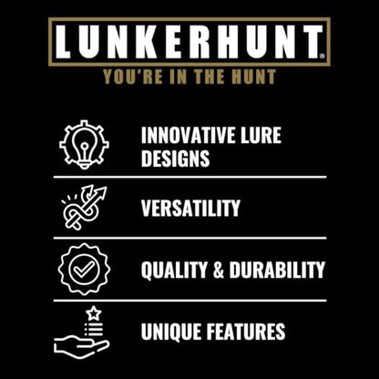 LUNKERHUNT Phantom Spider Lure for Bass Fishing (2.5 Inch) | Topwater Spider Fishing Lure with Natural Walking Action | Soft Hollow Body Weedless Hooks for Trout and Pike - color: Widow Maker