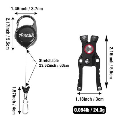 Fishing Line Cutter with Retractable Buckles, Tungsten Carbide Blade & Central Locking - Smooth, Corrosion-Resistant Cuts for Braid, Mono, Fluoro in Saltwater Fishing - style: Black-Fishing Line Cutter with Lock