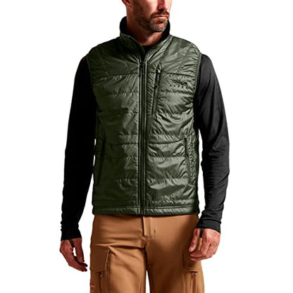 SITKA Kelvin Aerolite Vest - Lightweight Insulated Hunting Vest for Men - color: Dusty Olive, size: Large