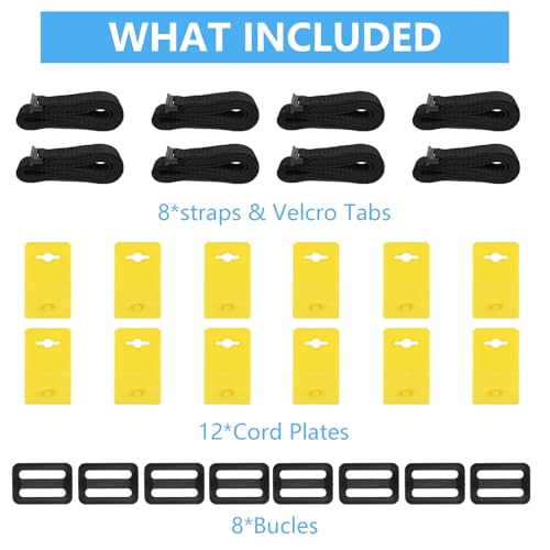 VINGLI Pool Cover Reel Set Solar Pool Cover Reel for Inground Swimming Pool, Aluminum Solar Swimming Inground Cover Blanket Reel (Upgrade) (Straps) - size: Universal (14-21 FT)