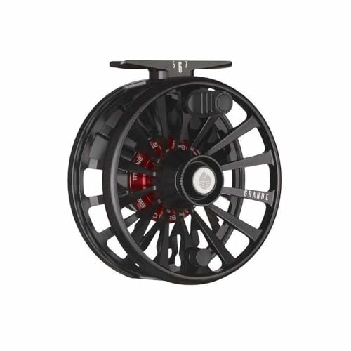 Redington Grande Fly Fishing Reel, Heavyweight Big Game Fly Reels, Freshwater and Saltwater, Super-Torque Drag System, Black, 9/10/11 - color: Black, size: 9/10/11