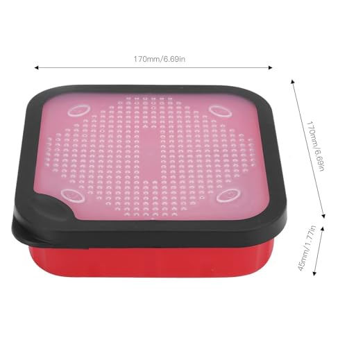 HERCHR Fishing Live Bait Box, Fishing Bait Storage Box Bait Bucket Worm Bait Station Container with Air Hole for Fishing Lure Worm Maggot - size: 170*170*45mm