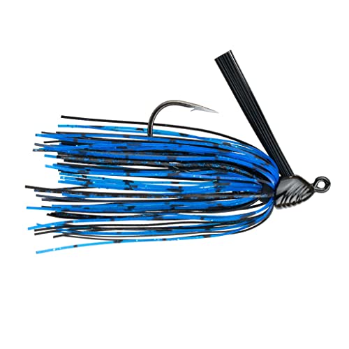 6th Sense – Divine Hybrid Jig Bass Fishing Jig All-Purpose Casting Jig for Rock Grass Docks - color: Black N Blue, size: 1/2oz.