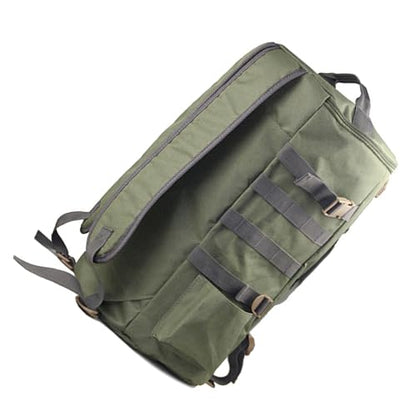 HURRISE Fishing Tackle Bag, Multifunctional Large Capacity Fishing Backpack Outdoor Travel Camping Fishing Rod Reel Tackle Bag Shoulder Bag Luggage Bag (Army green) - color: Army Green