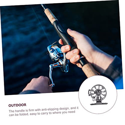 Kisangel 1pc Fish Reel Fish Line Spooler Handle Fly Reel Fishing Reel Spooler Fishing Kit Ice- Accessory Professional Tool Rod Accessory Old Fashioned Winding Machine