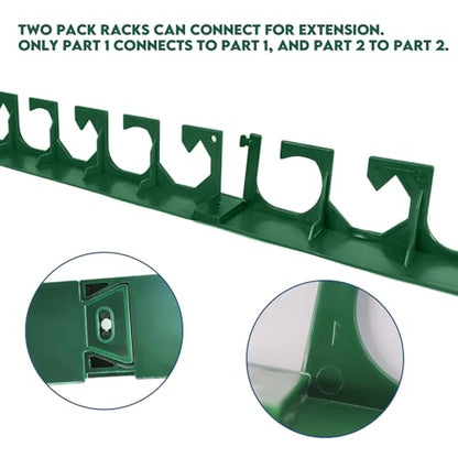 Aventik Horizontal Fishing Rod Holder for Garage Wall or Ceiling Mounted Fishing Pole Holder Holds 6 Rods or Combos, Fishing Rod Rack for Wall, Fishing Rod Storage Organizer (2 Pack Green) - style: 2 Pack Green
