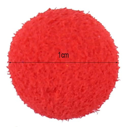 30PCS/Box Carp Fishing Foam Soft Pellets Baits – Floating Boilies Ball Lure for Hair Rigs & Feeder, Freshwater & Saltwater Carp Fishing - color: Red 10mm