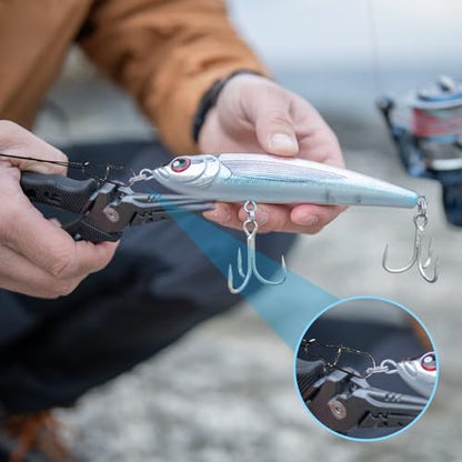 Fishing Leaders Steel Line Saltwater Fishing Leaders with Swivels and Snaps,11.8inch 35LB, 19inch 110LB - size: 12inch