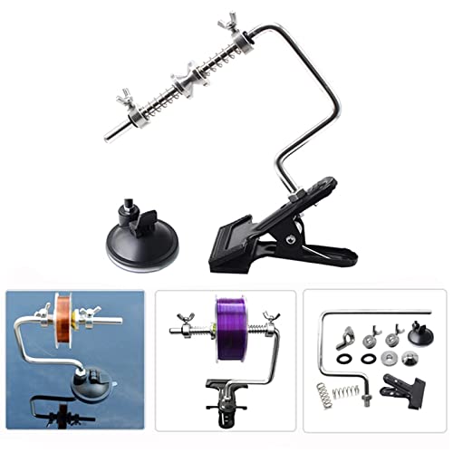 Wire Stripping Machine, Portable Fishing Line Winder Reel Spool Aluminum Alloy Spooler Winding System Tackle Outdoor Fishing Tool Gear(B) - color: B