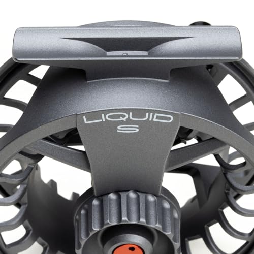 LAMSON | Liquid S-Series & HD Fly Fishing Reels | All-Water | Large Arbor, Powerful Sealed Drag, Pressure Cast Aluminum - color: SMOKE, size: -9+