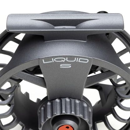 LAMSON | Liquid S-Series & HD Fly Fishing Reels | All-Water | Large Arbor, Powerful Sealed Drag, Pressure Cast Aluminum - color: SMOKE, size: -9+