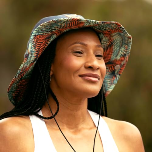 MISSION Cooling Bucket Hat - Unisex Wide-Brim Hat for Men & Women - Lightweight, Foldable & Durable - Cools Up to 2 Hours - color: Sea Palm