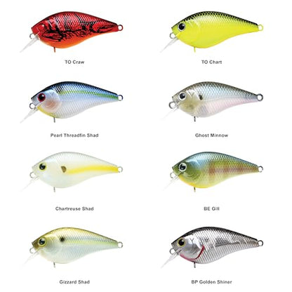 Lucky CRAF LC 1.0, Silent, Crankbait, Squarebill, Freshwater Fishing Gear, Tournament Winning, Champion Bait, Fishing Accessories, Fishing Tackle - color: 175 Flake Flake Kabuki Gill
