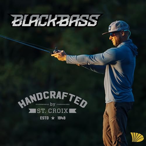 St. Croix Rods Black Bass Casting Rod, RIC, Premium Quality, Durably Sensitive, High Performing Casting Rod - style: 7'10" Heavy/Mod. 1 Pc.