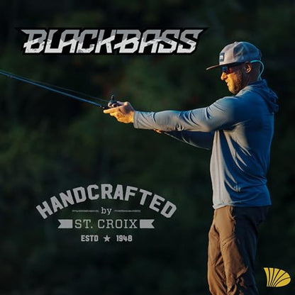 St. Croix Rods Black Bass Casting Rod, RIC, Premium Quality, Durably Sensitive, High Performing Casting Rod - style: 7'1" Medium/Fast 2 Pc.
