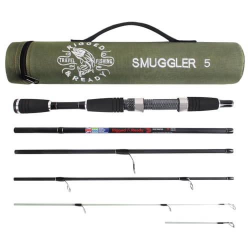 Rigged and Ready Smuggler Series™ Travel Fishing Rods. Super Compact, 1 Spinning Rod and Reel Combo, 4 Spin, 1 Casting Rod + Cases. 2, 3 or 4 Tips. Spin and General Freshwater - Saltwater Fishing