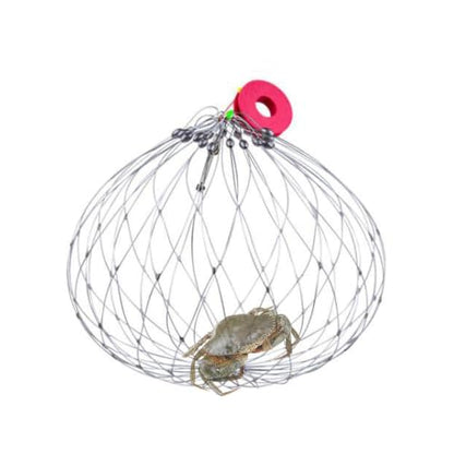 Soft Fishing Net Automatic Opening Closing Soft Steel Wire Multi-Functional | Fishing Accessories Fishing Net Multi-functional for Crabbing Lobster Crayfish Outdoor Inland Saltwater Lake River Mar - size: Diameter 62cm
