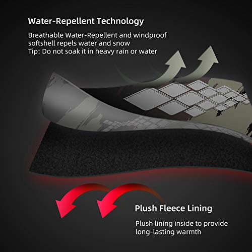 RUNCL Fishing Gloves Winter Warm RAGUEL, Touchscreen Outdoor Fishing Gloves, Neoprene 3 Cut Fingers Cycling Gloves, Convertible Windproof for Men Women Ice Fishing Photography Kayaking