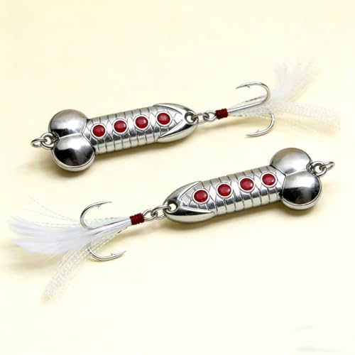 5Pcs Funny Fishing Lures,Top Water Bass Fishing Hooks Gear,Metal Luminous Sequin Spoons,Prank Joke Fish Lure Trout Lures Spinner Baits for Fishing Lovers,Freshwater Saltwater Fishing Gag Gifts for Men