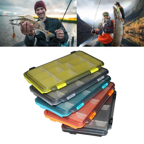 Waterproof Fishing Tackle Box Fish Hook Storage Trags Organizers Box Transparent - color: Blue