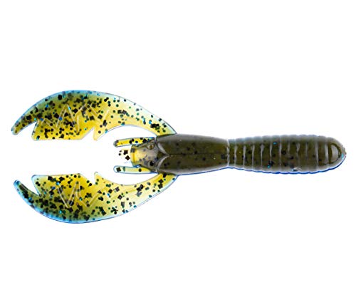 NetBait Paca Craw Soft Plastic Crawfish Lure Hollow Body Bass Fishing Plastic Bait - color: Okeechobee Craw, style: Paca Craw