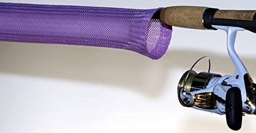 RITE-HITE Orin Briant Stick Jacket Fishing Rod Covers - Spinning Stick Jacket, Comes in a Variety of Colors; Keeps Your Rod Safe and Tangle Free - color: Purple