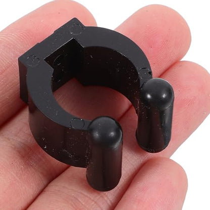 10Pcs Fishing Rod Holder Clips with Screws Wall Mount Fishing Rod Rack Clip for Storage Pool Cue Holder Clamps for Cue Storage Space Saving Display for Home or Retail