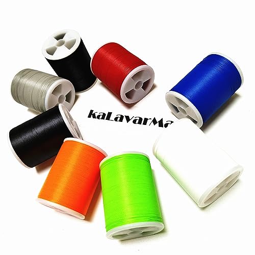 (8pcs*240yd) Kalavarma Rod Wrapping Thread for Fishing Rod Wrapping Thread Rod Building Repair - style: NCP klm021