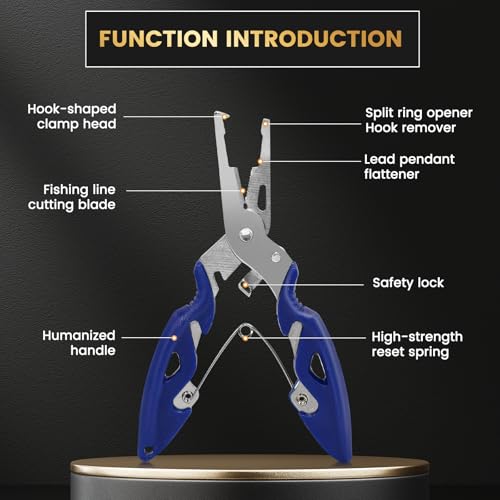 200 Pcs Fishing Stainless Steel Split Rings with Plier Set | Double High Strength, Lure Tackle Connector Kit, Mini Split Ring, Line Cutting Ring, Freshwater & Saltwater