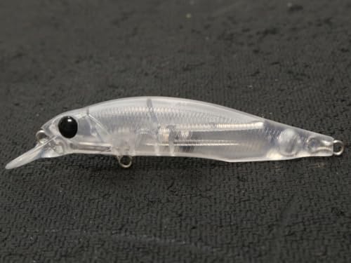 10 Blank Unpainted Minnow Crankbait Topwater Lipless Jerkbait Fishing Lures V5 - color: UPM295P10