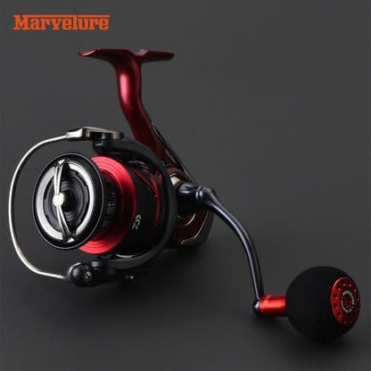 Comfort EVA Power Knob 1.5'' (38 mm) Compatible for Shimano Stella Stradic Vanford, Daiwa Exist LT Tatula LT Fuego LT, Spinning Reel Handle Replacement Knob - color: Black Red