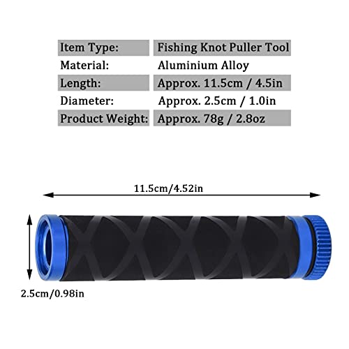 OUKENS Fishing Line Dragger, Fishing Knot Puller Tool Assist Fishing Line Knotting Device Tension Line Dragger for Fishing - color: Blue