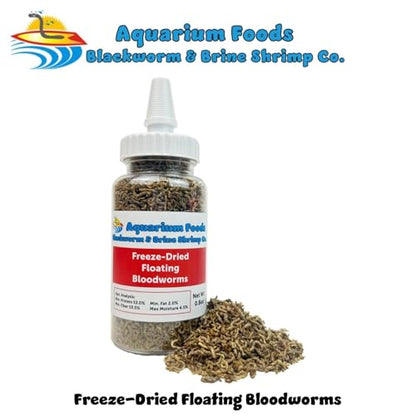 Freeze-Dried Bloodworms, Our Grade A Floating Bloodworms for All Freshwater Fish, Marine Fish, Corals, Anemones, Baby Pond Fish…0.8oz Squeeze Bottle - size: 0.8 Ounce (Pack of 1)
