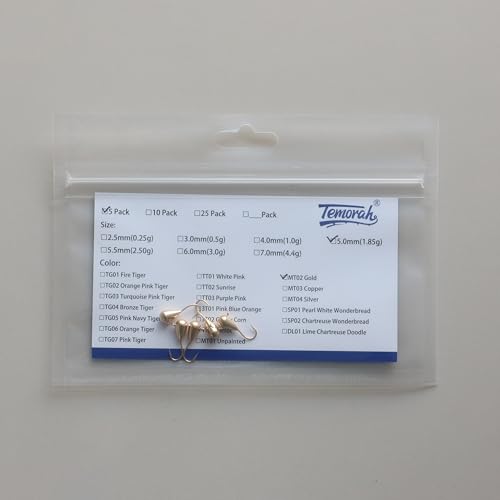 5 Pieces 3.0-6.0mm Teardrop Tungsten Ice Jig - color: MT02 Gold, size: TIJ02 4MM 5PCS