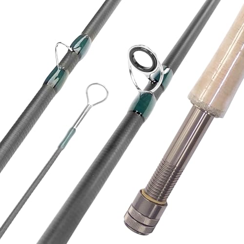 Aventik Troutflow Fly Fishing Rod, 9FT 5wt 8wt, Japan Toray 46T Carbon Fiber Fast Action 4-Piece Fly Rod with Travel Tube, Portable Performance Rod for Trout Bass - size: 9'0'' LW5, style: Rod With Extra Tip