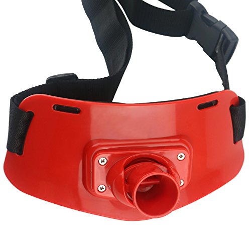 Ogrmar Fishing Belly top/Adjustable Fishing Rod Fighting Belt/Tackle Boat Fishing Rod Holder/Adjustable Support Waist Rod Holder Belt - color: Red