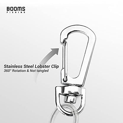 Booms Fishing T04 Fishing Lanyards Fishing Tool/Pole Safety Coil Lanyard Retractable Wire Inside Tup Cover - color: 6pcs / pack_colorful