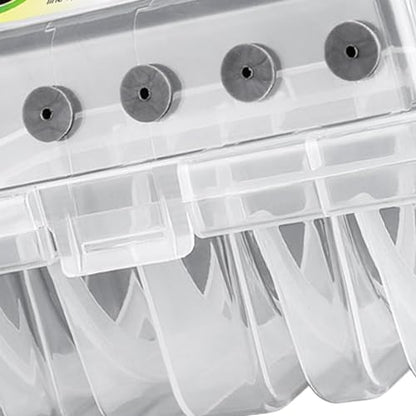 Fishing Line Storage Box Fishing Tackle Box 6 Compartments Stable Sturdy Spool
