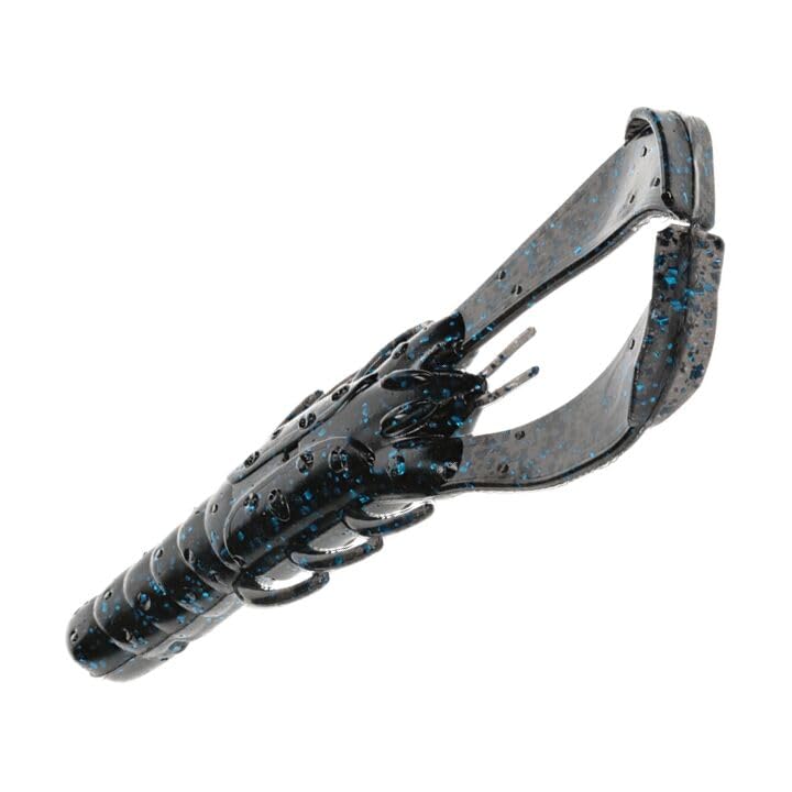Strike King Rage Scounbug Soft Bait Fishing Lure, 3.5", 2 Rage Flange Pincers - color: Black/Blue