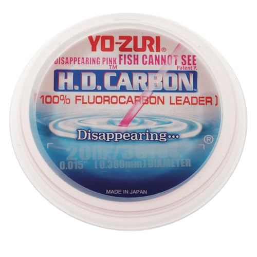 Yo-Zuri H.D. Fluorocarbon 30-Yard Leader Line - color: Pink, size: 20-pound Test